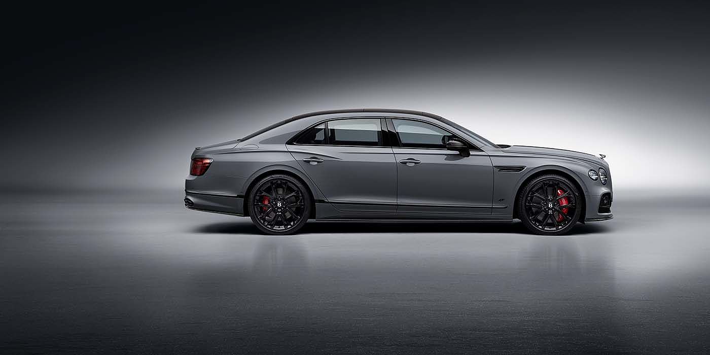Bentley Taichung Bentley Flying Spur S sedan in Cambrian Grey paint profile static