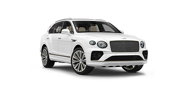 Bentley Taichung Bentley Bentayga Odyssean Edition SUV in Snow Quartz Pearlescent by Mulliner paint front 34