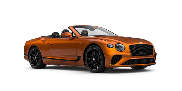 Bentley Taichung Bentley Continental GTC convertible in Orange Flame paint front 34