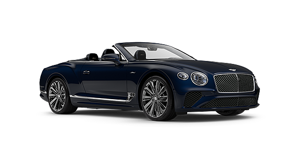 Bentley Taichung Bentley GTC Speed convertible in Moroccan Blue paint front 34