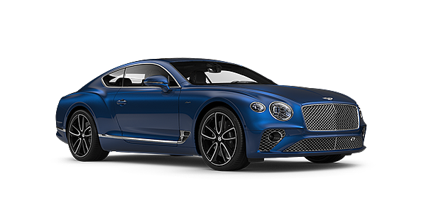 Bentley Taichung Bentley GT Azure coupe in Sequin Blue paint front 34